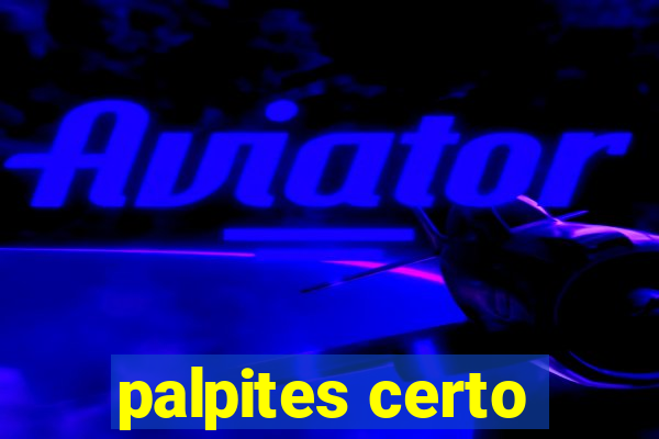 palpites certo