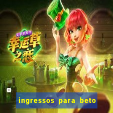 ingressos para beto carrero world