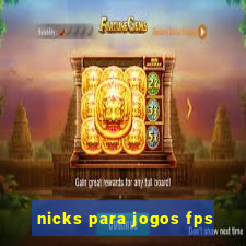 nicks para jogos fps