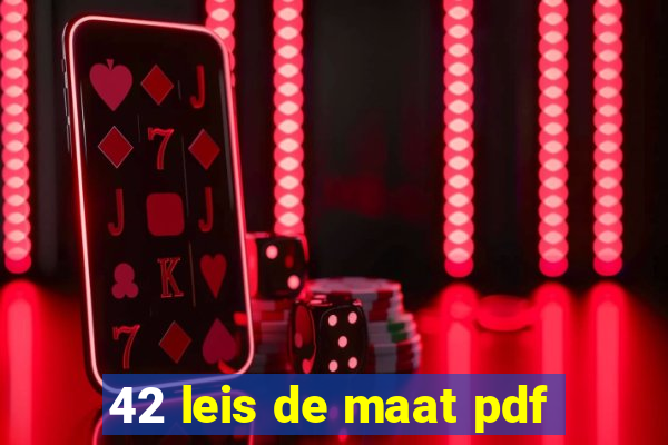 42 leis de maat pdf