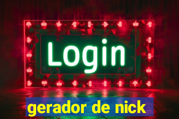 gerador de nick