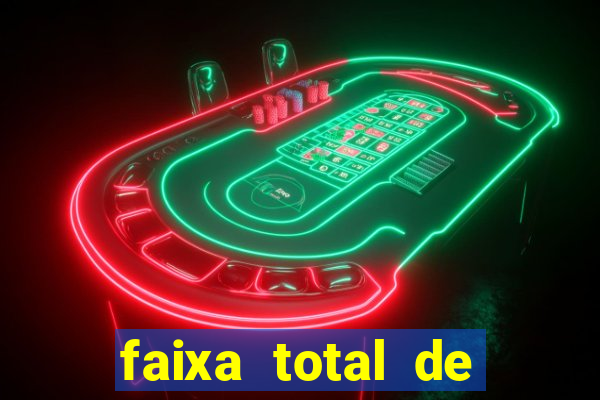 faixa total de gols 2 3 o que significa