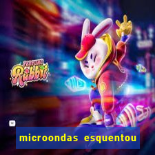 microondas esquentou demais e parou de funcionar