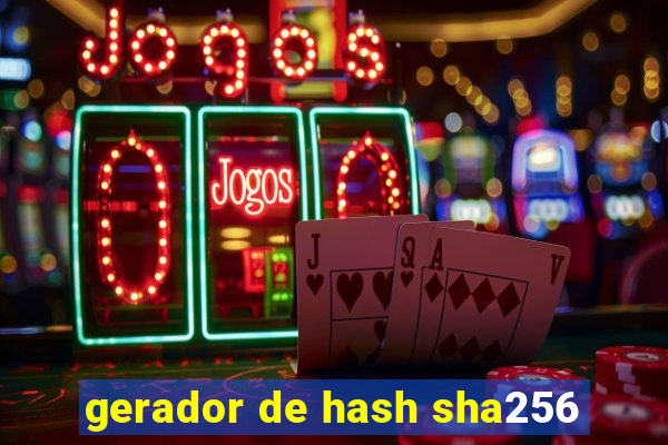 gerador de hash sha256