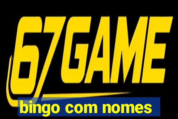 bingo com nomes