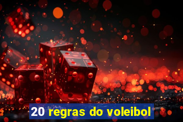 20 regras do voleibol