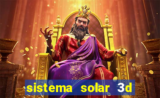 sistema solar 3d em movimento